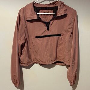 Love Tree Mauve quarter zip Windbreaker